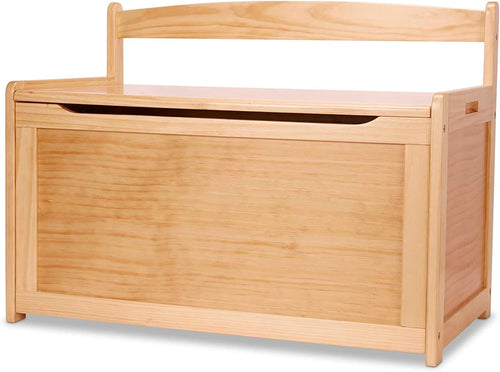 Blonde Wooden Kids Toy Storage Chest