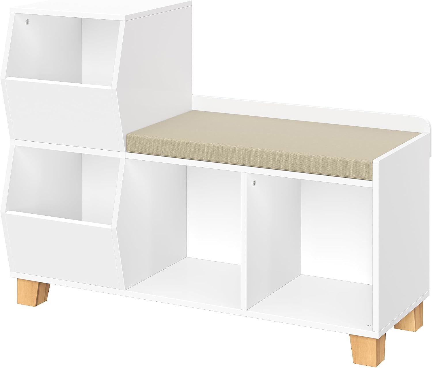 Cubby Bin Kids Toy Storage Bench