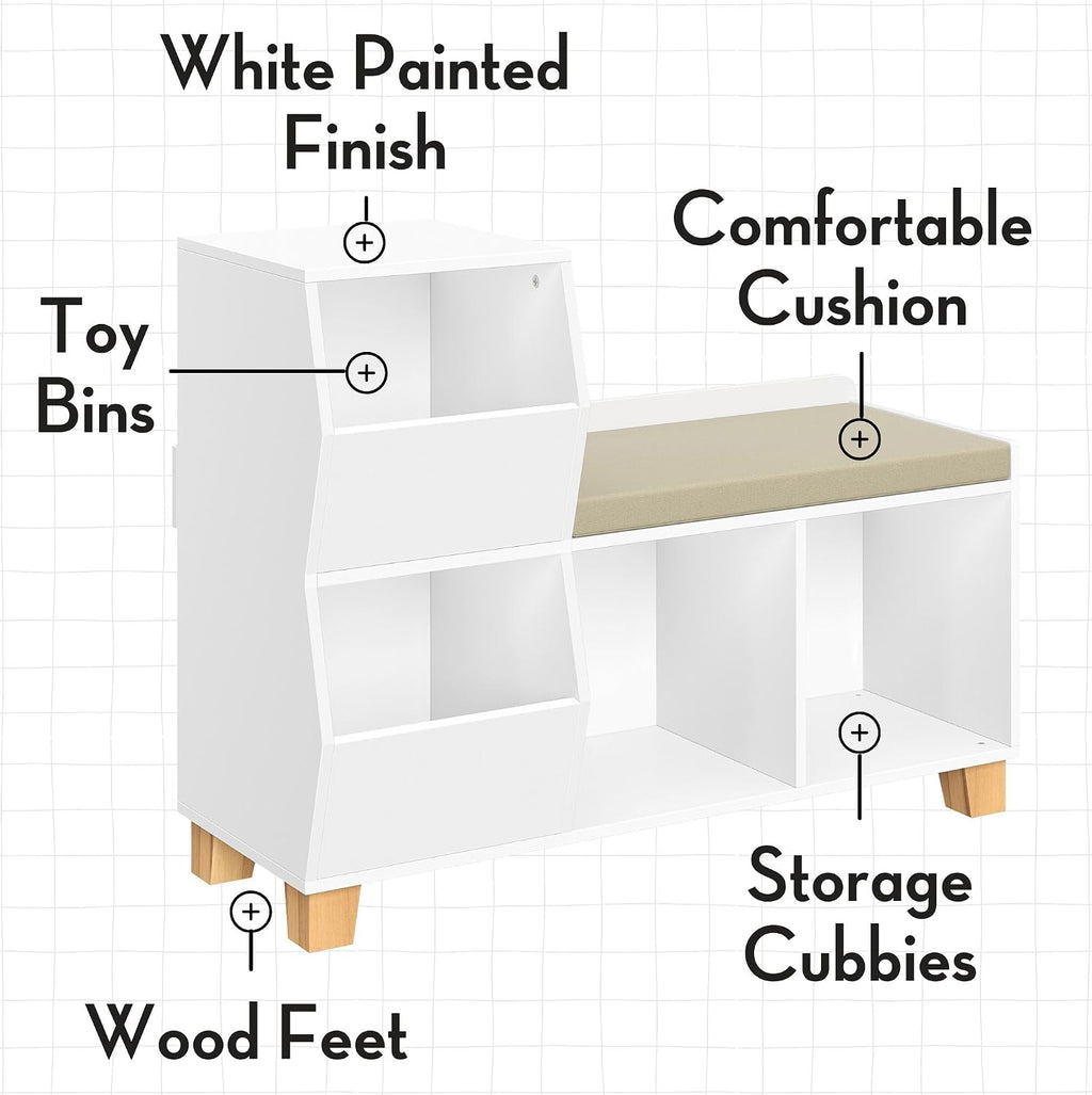 Olive Bin Cubby Toy Storage Bench