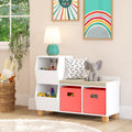 Cubby Bin Kids Toy Storage Bench